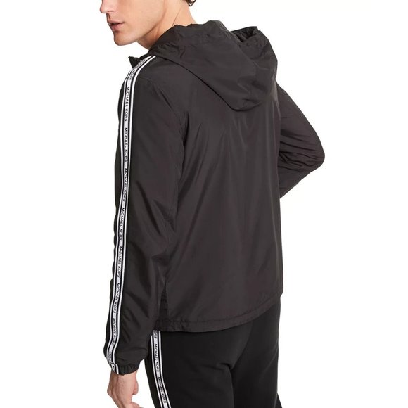 MICHAEL KORS Men's Lightweight Packable Hooded Jacket Black Size XL MSRP $248 - Picture 2 of 2